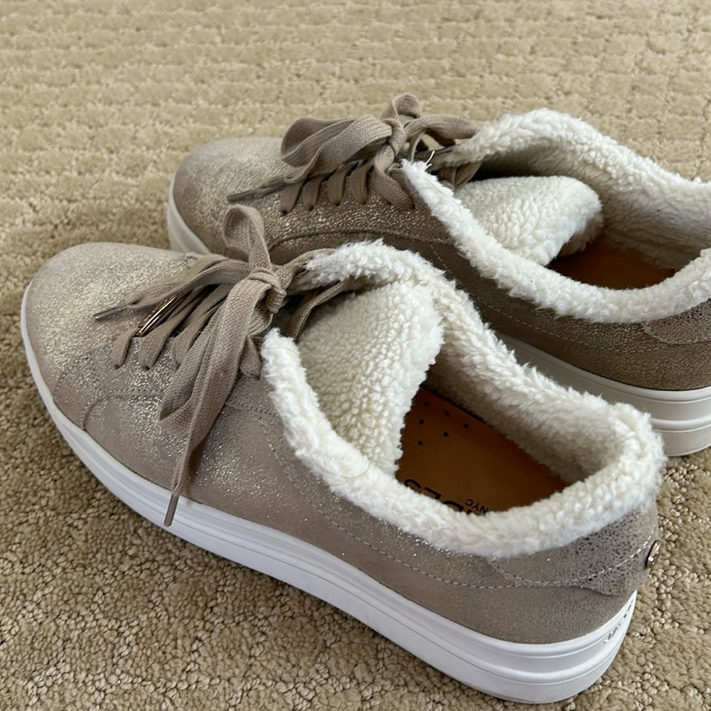 Jslides fur lined sneakers